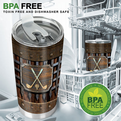 Golf Metal Pattern - Golf Tumbler