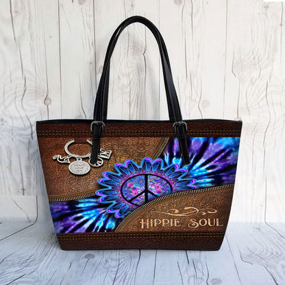 Peace Love Joy - Hippie Leather Bag