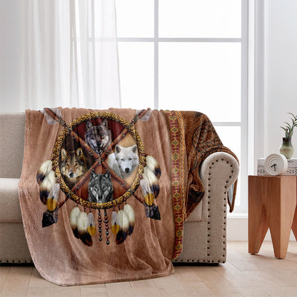 Native Blood - Personalized American Indian Blanket