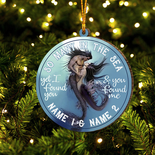 So Many In The Sea - Personalized Mermaid Ornament