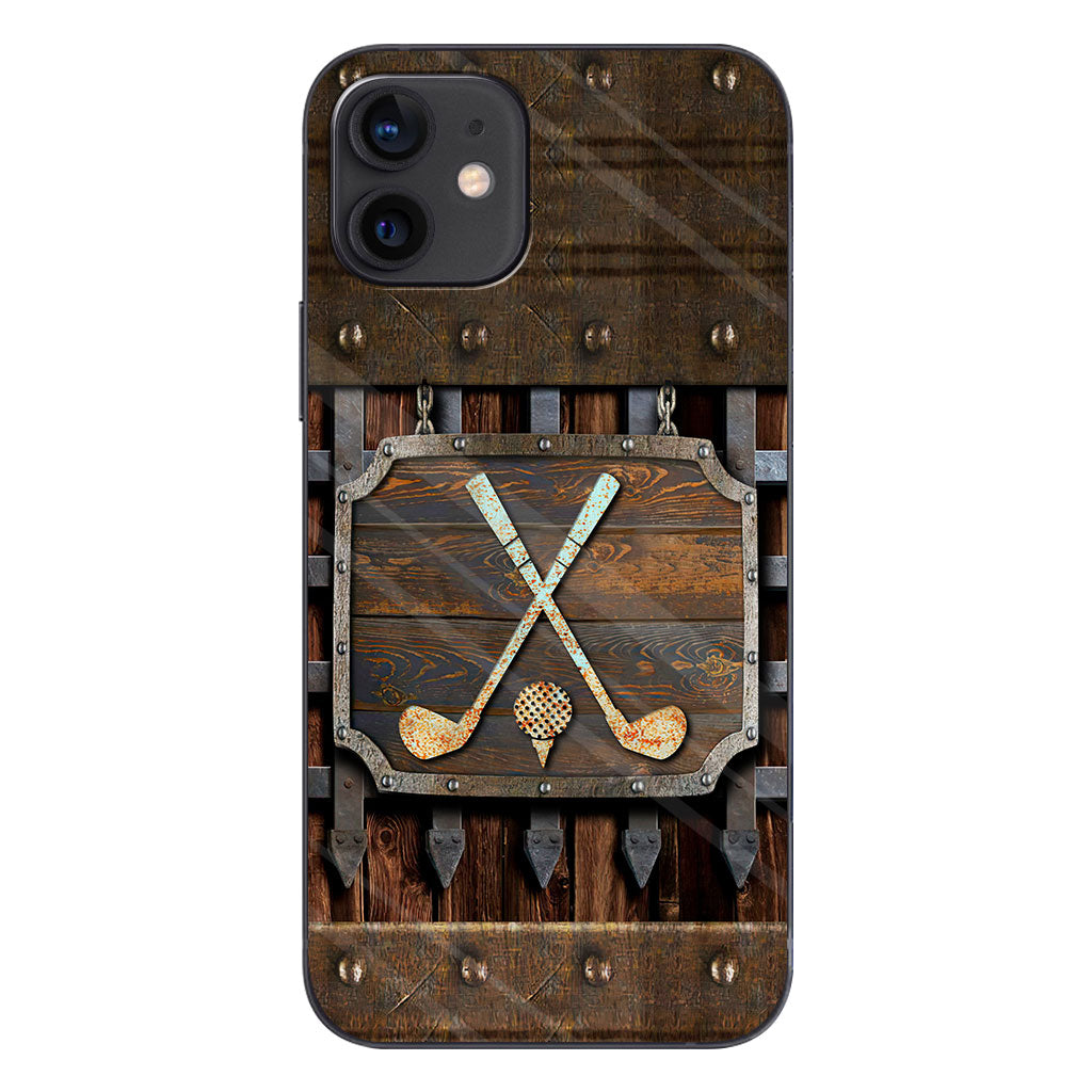Golf Metal Pattern - Golf Phone Case