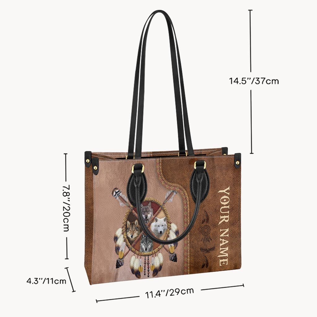 Native Blood - Personalized American Indian Leather Handbag