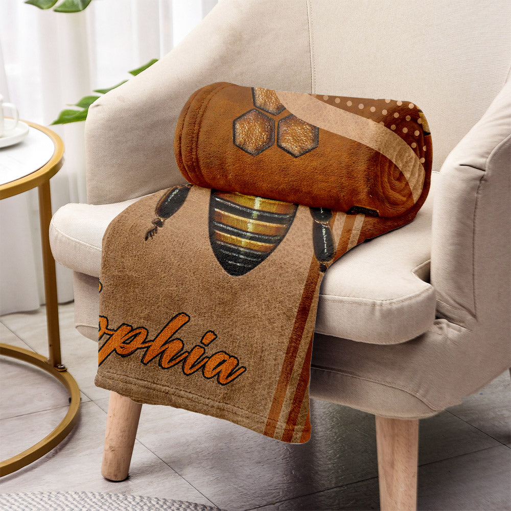 Love Bee - Personalized Bee Blanket