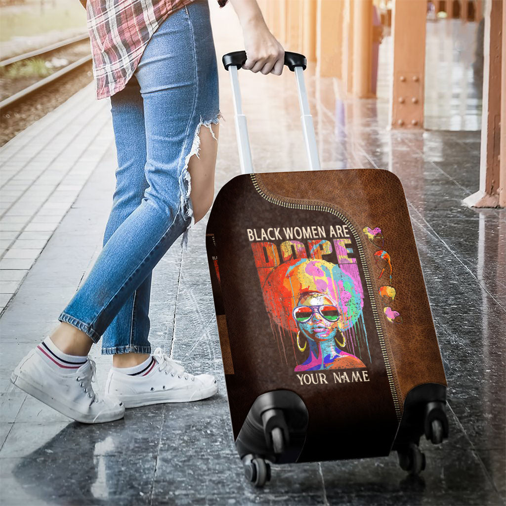 Black Women Are Dope - Personalized African American Luggage Cover