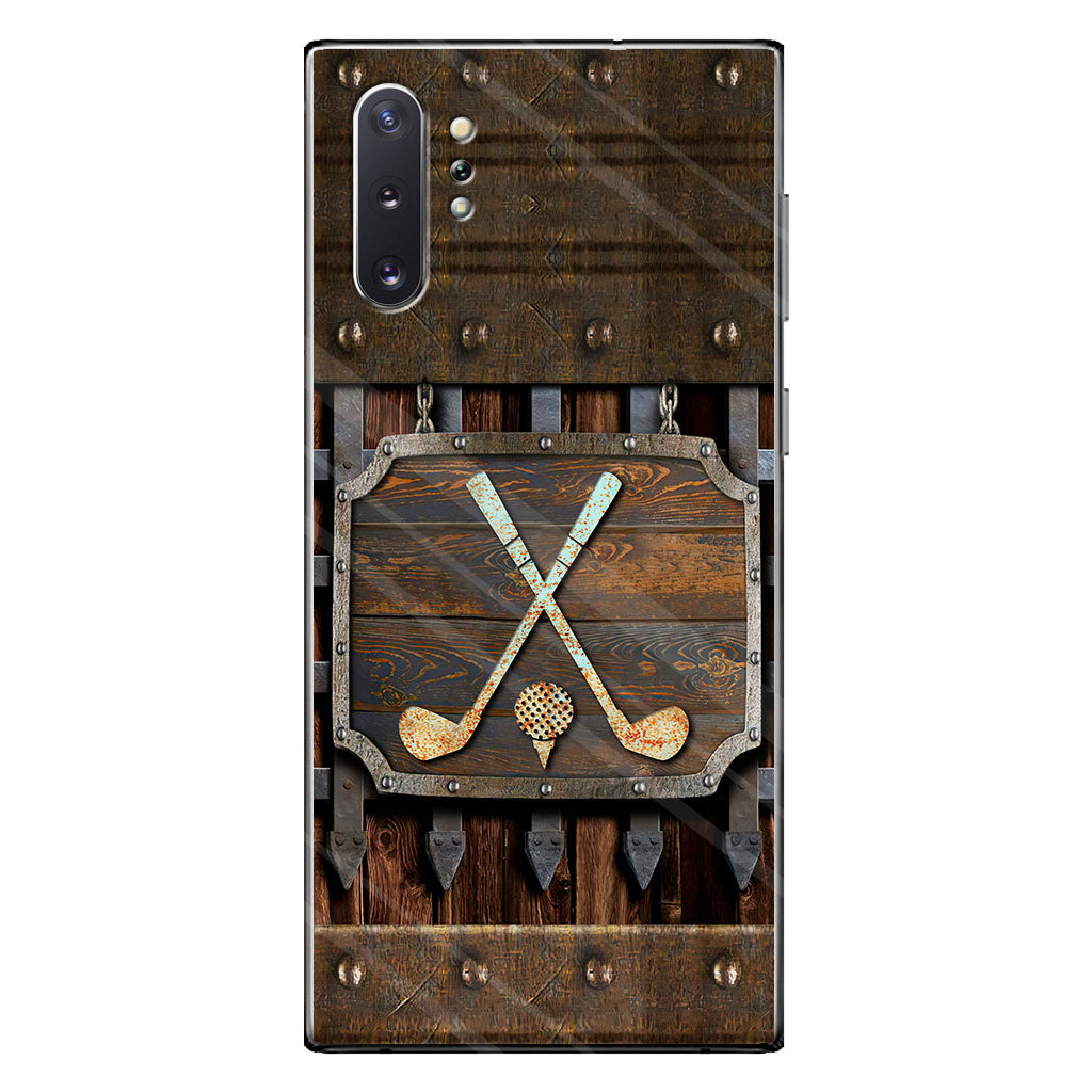 Golf Metal Pattern - Golf Phone Case