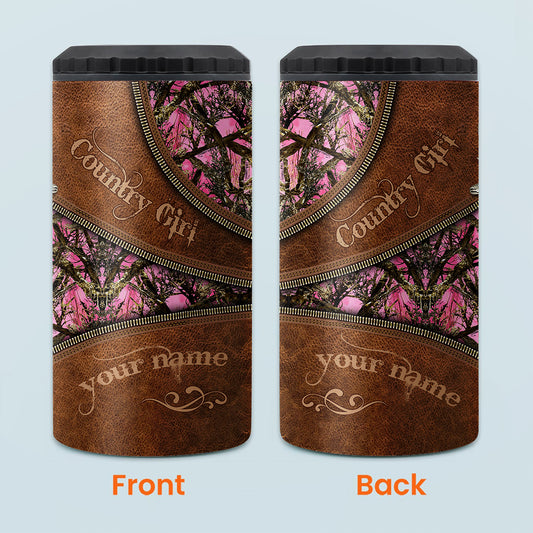 Country Girl - Personalized Hunting Can Cooler