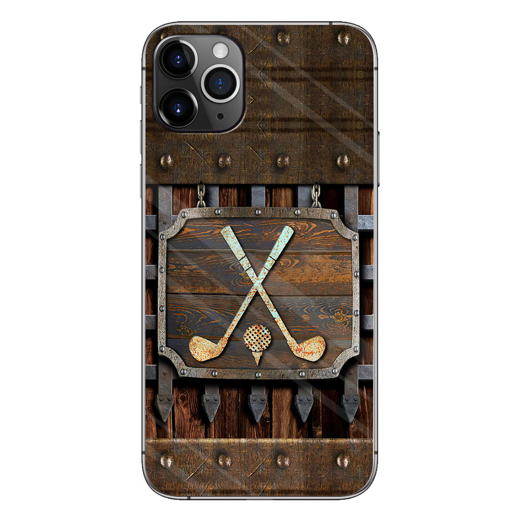 Golf Metal Pattern - Golf Phone Case