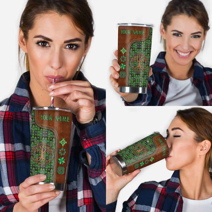 Tree Of Life - Personalized Irish Tumbler