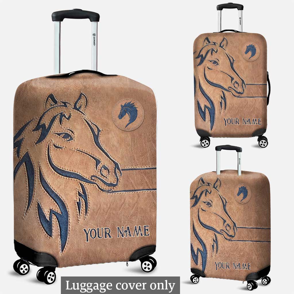 Love Horse - Personalized Horse Luggage Cover