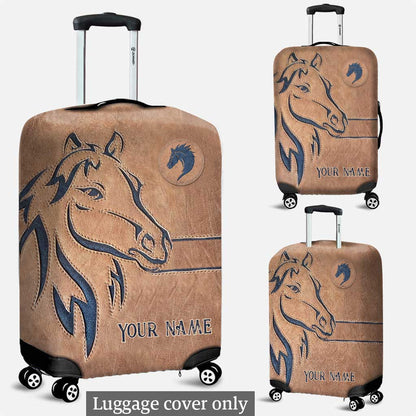 Love Horse - Personalized Horse Luggage Cover