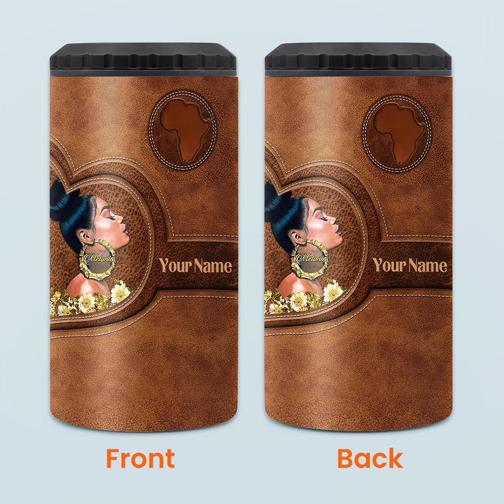 Melanin - Personalized African American Can Cooler