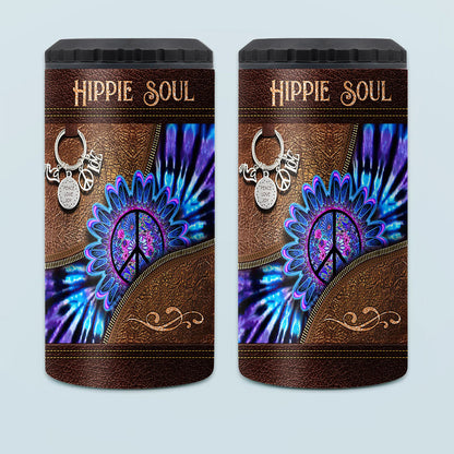 Peace Love Joy - Hippie Can Cooler