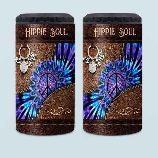 Peace Love Joy - Hippie Can Cooler
