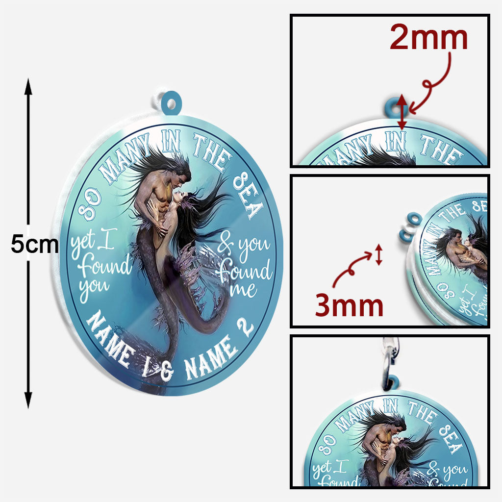 So Many In The Sea - Personalized Mermaid Keychain