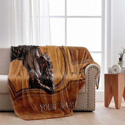 You're My Happy Place - Personalized Horse Blanket