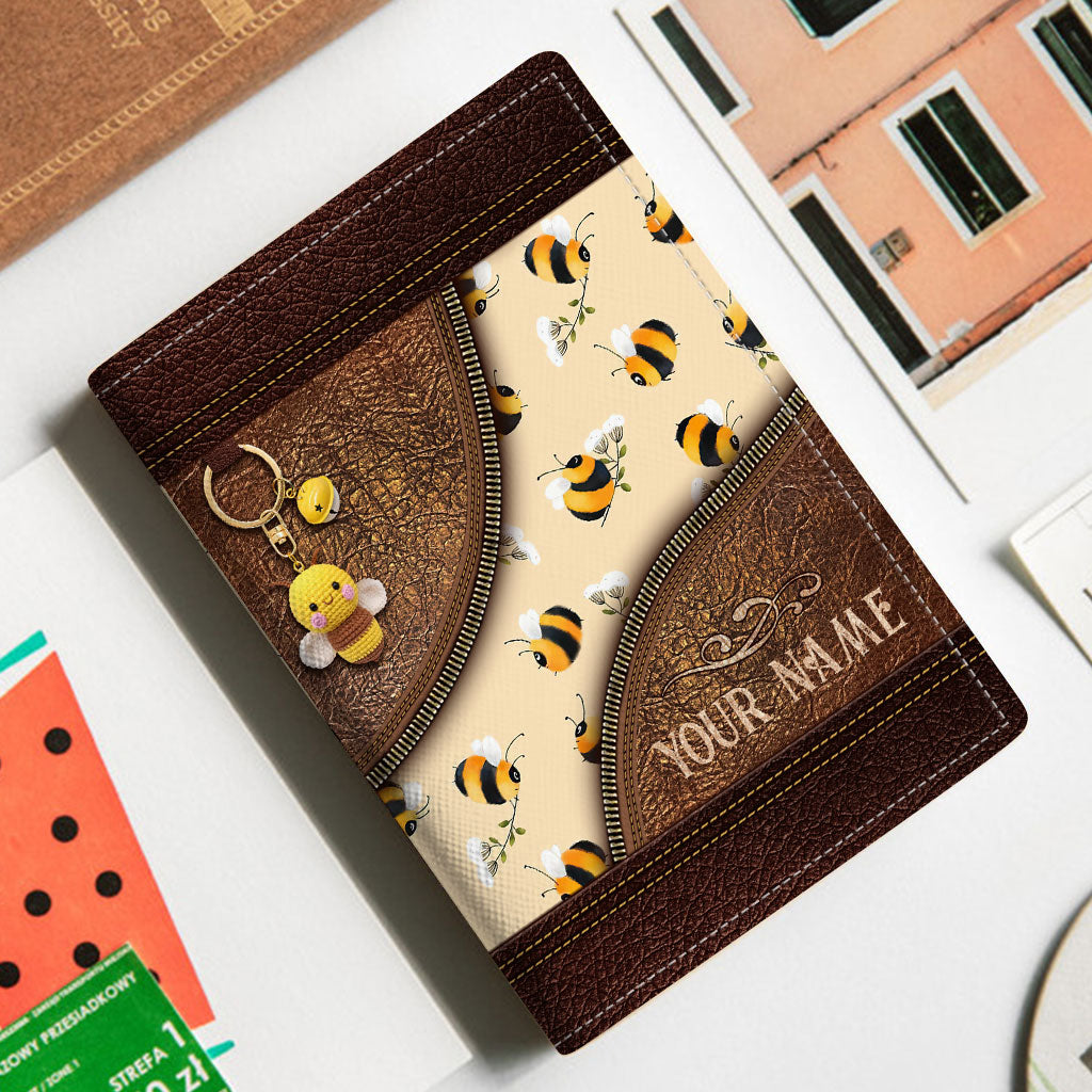 Bee Happy - Personalized Bee Passport Holder