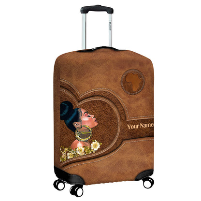 Melanin - Personalized African American Luggage Cover
