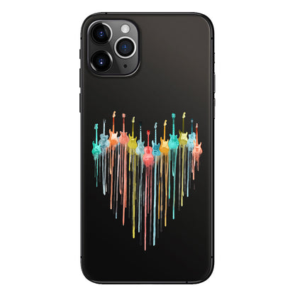 Colorful Guitars - Guitar Clear Phone Case