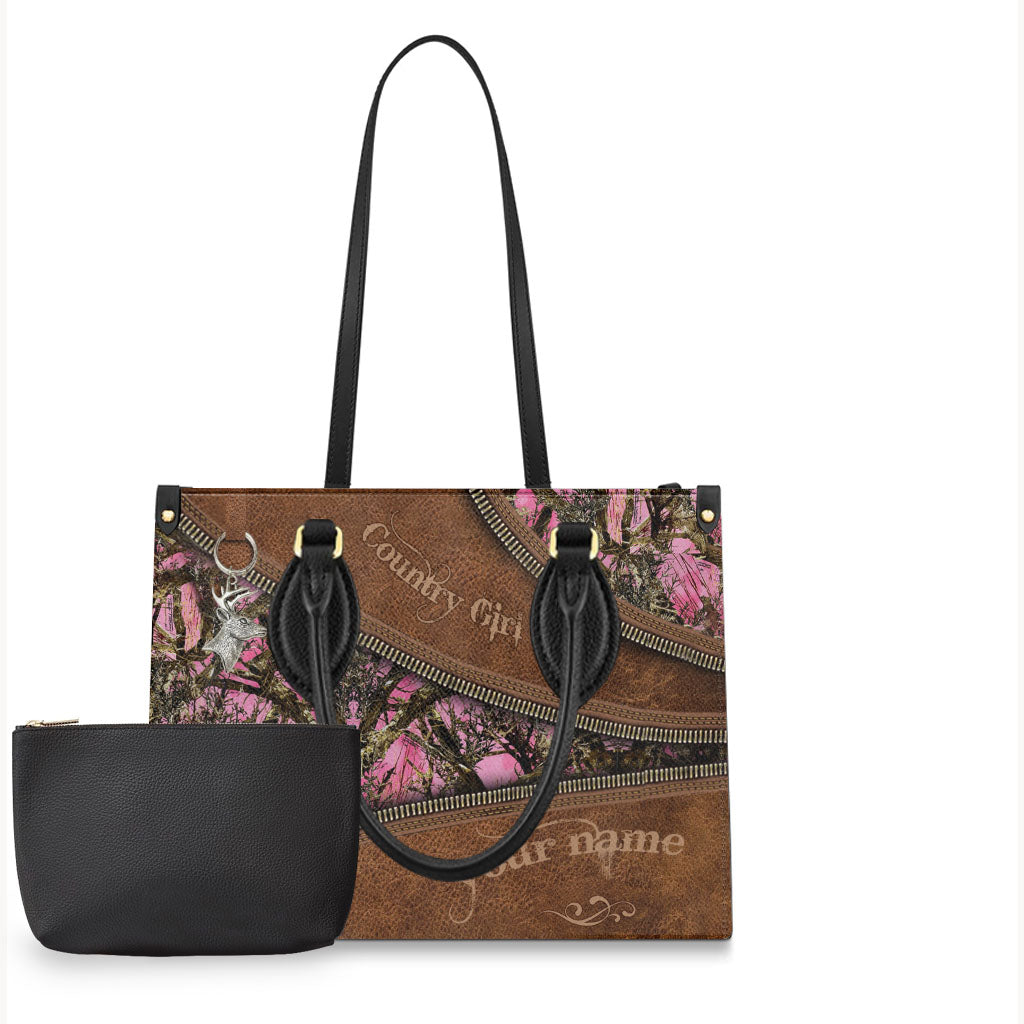 Country Girl - Personalized Hunting Leather Handbag