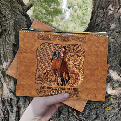 The Adventure Begins - Personalized Horse Pouch