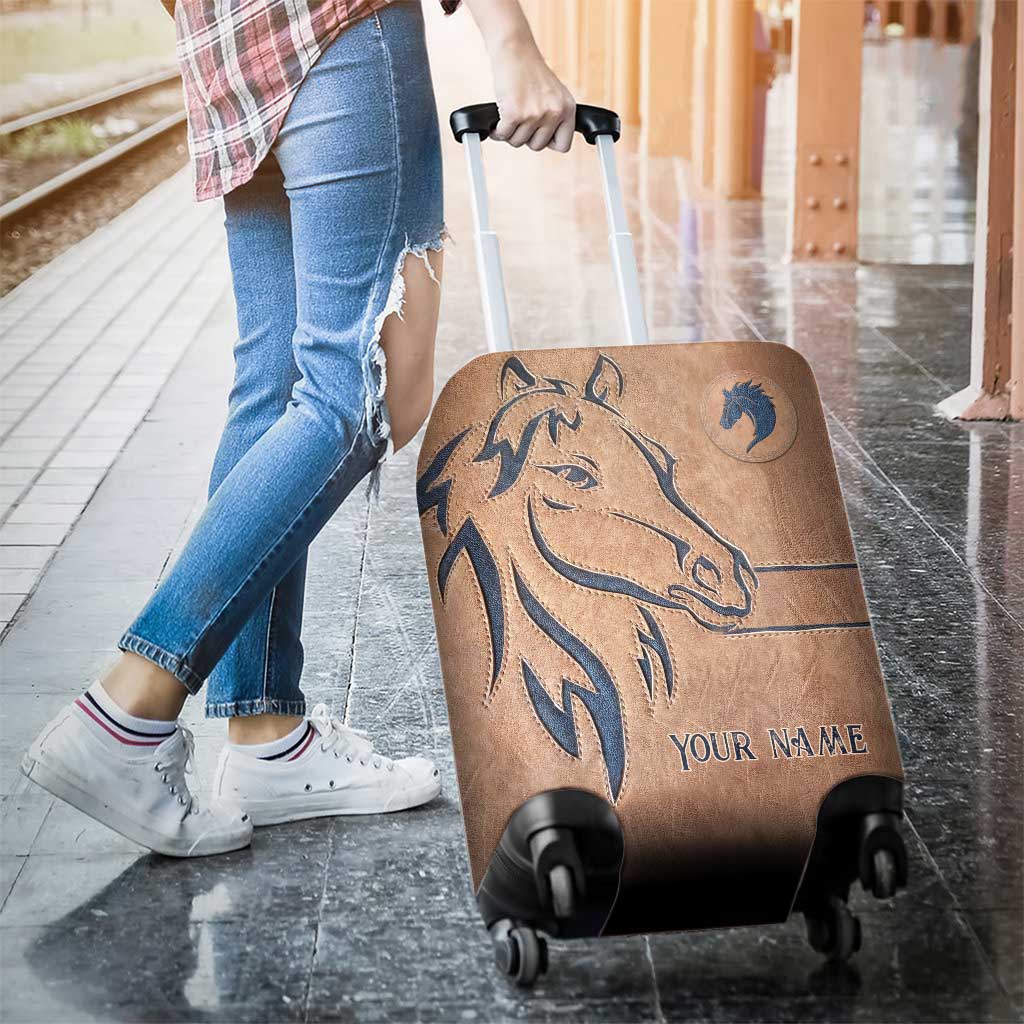 Love Horse - Personalized Horse Luggage Cover