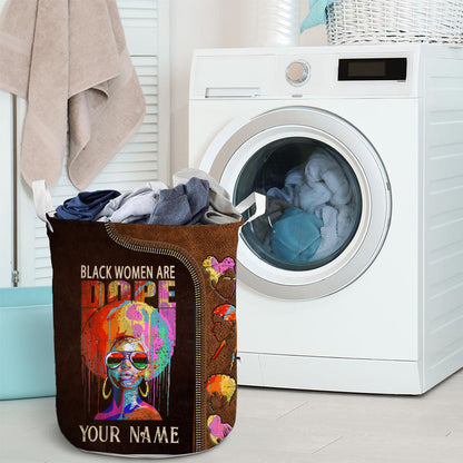 Black Women Are Dope - Personalized African American Storage Basket
