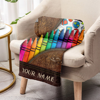 Teach Love Inspire - Personalized Teacher Blanket