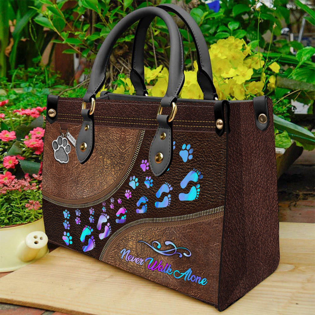Never Walk Alone - Dog Leather Handbag