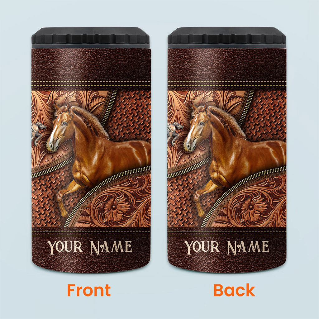 Love Horse - Personalized Horse Can Cooler