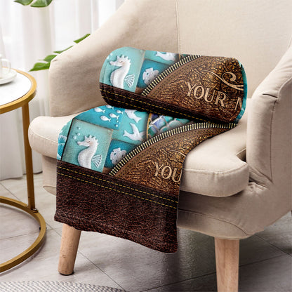 Love Mermaid - Personalized Mermaid Blanket