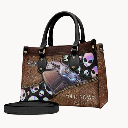 Believer - Personalized Alien Leather Handbag