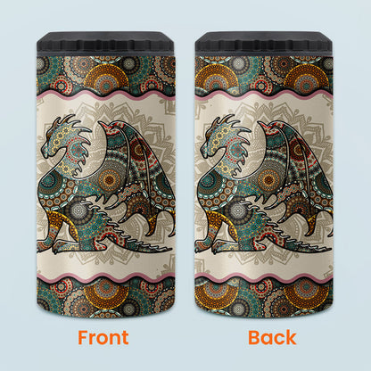 Mandala Dragon Pattern - Dragon Can Cooler