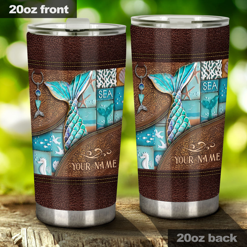 Love Mermaid - Personalized Mermaid Tumbler