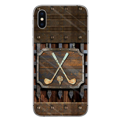Golf Metal Pattern - Golf Phone Case