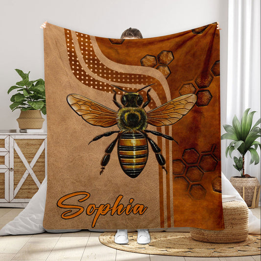 Love Bee - Personalized Bee Blanket