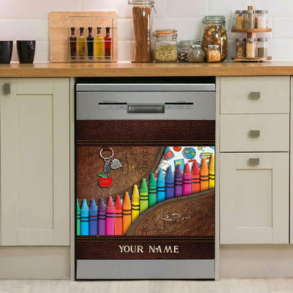Teach Love Inspire - Personalized Teacher Dishwasher Cover