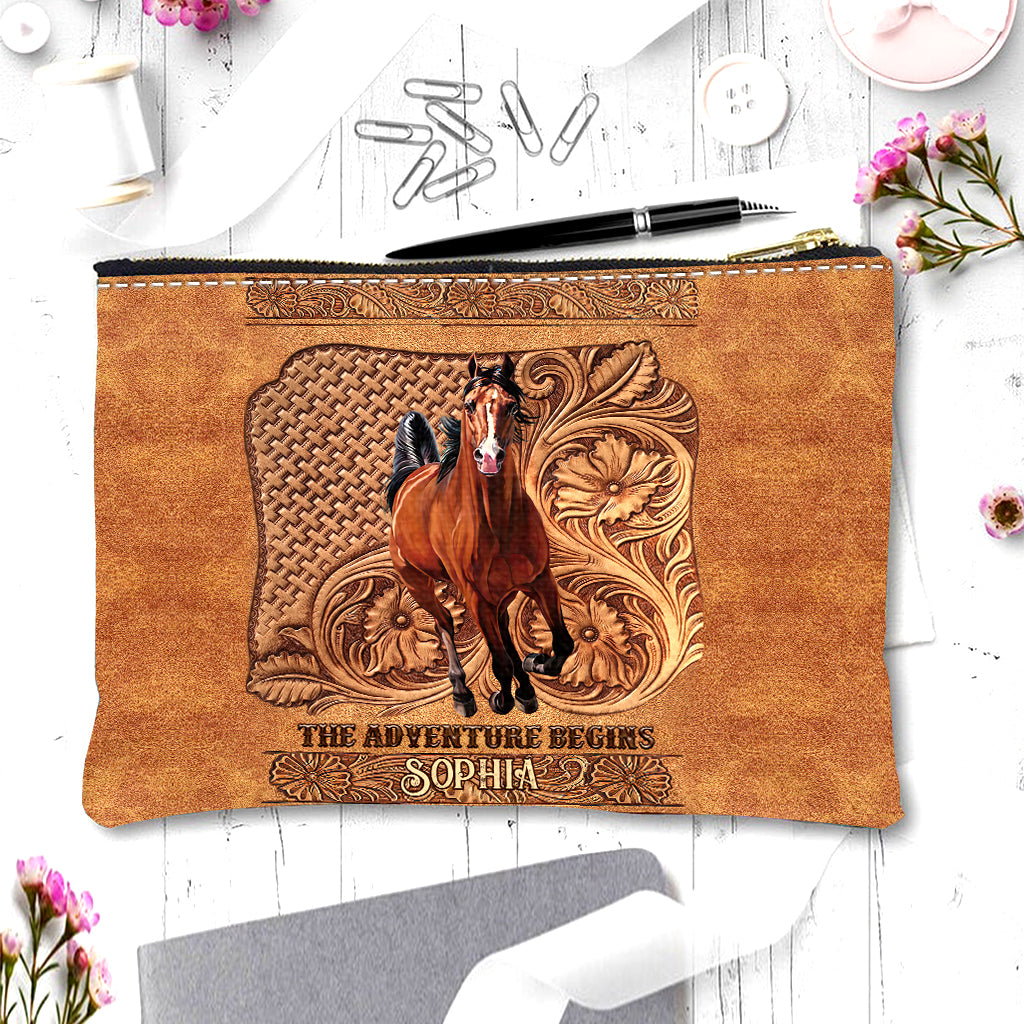 The Adventure Begins - Personalized Horse Pouch