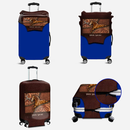 Love Horse - Personalized Horse Luggage Cover