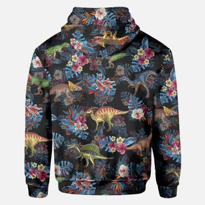 Tropical Dinosaurs Pattern - Dinosaur All Over Shirt