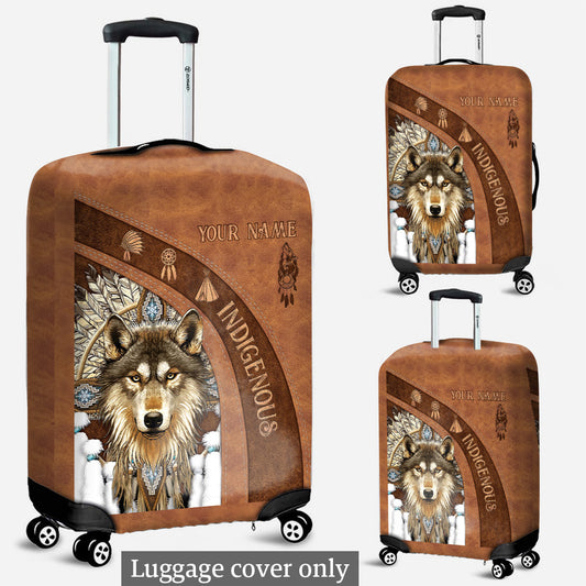 Indigenous - Personalized American Indian Luggage Cover