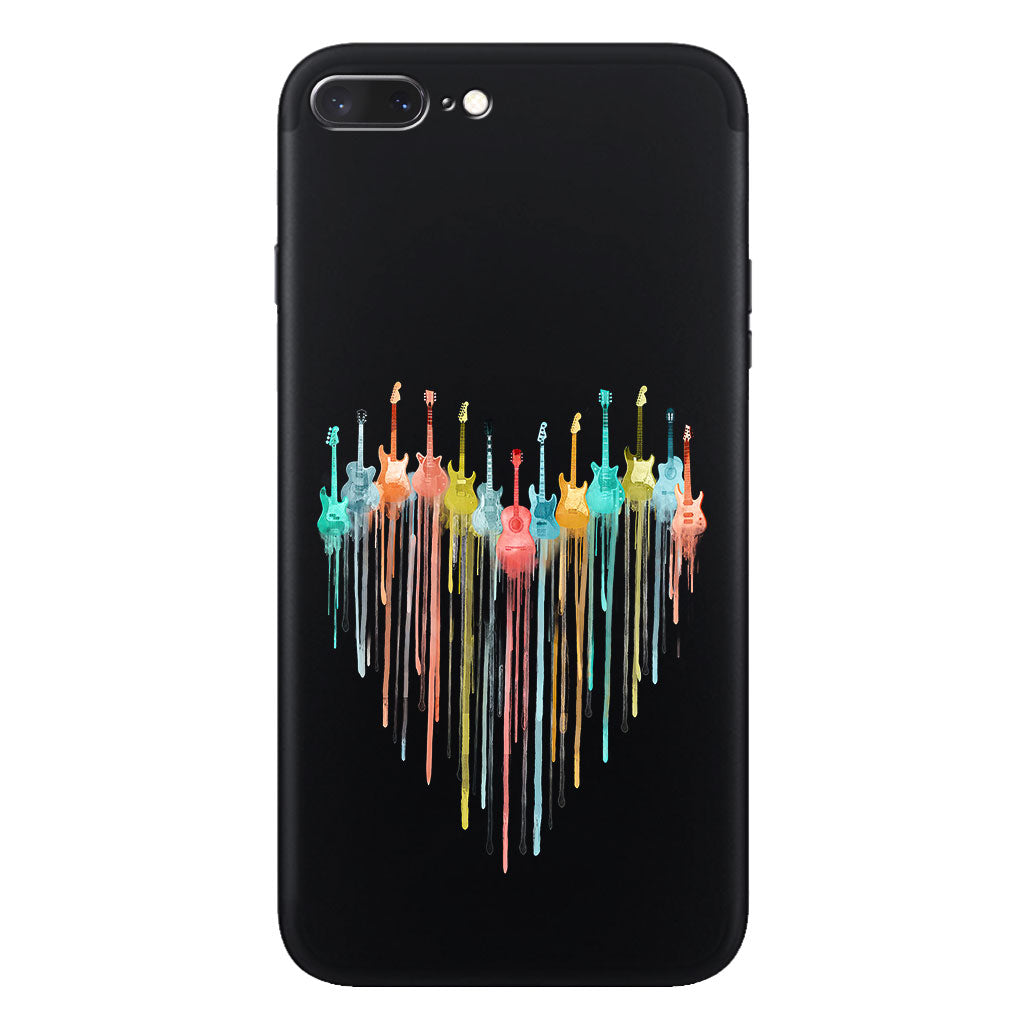 Colorful Guitars - Guitar Clear Phone Case