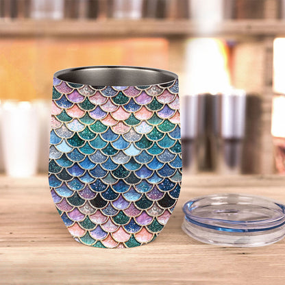 Mermaid Scales - Mermaid Wine Tumbler