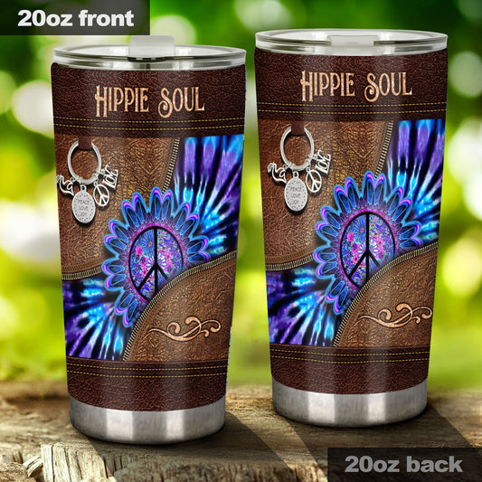 Peace Love Joy - Hippie Tumbler