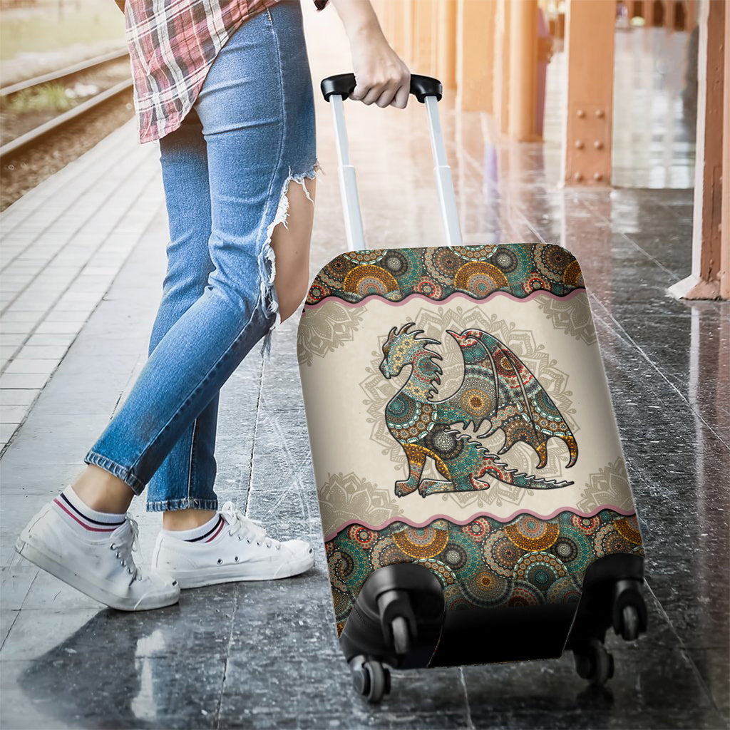Mandala Dragon Pattern - Dragon Luggage Cover