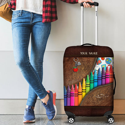 Teach Love Inspire - Personalized Teacher Luggage Cover
