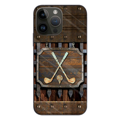 Golf Metal Pattern - Golf Phone Case