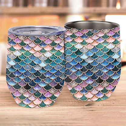 Mermaid Scales - Mermaid Wine Tumbler