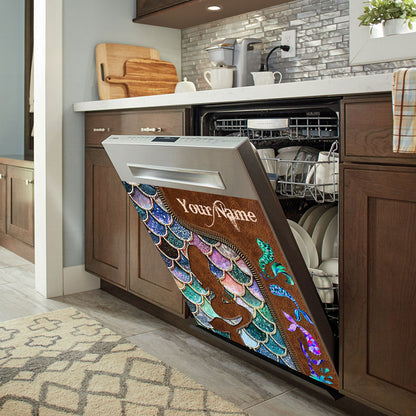 Mermaid - Personalized Mermaid Dishwasher Cover