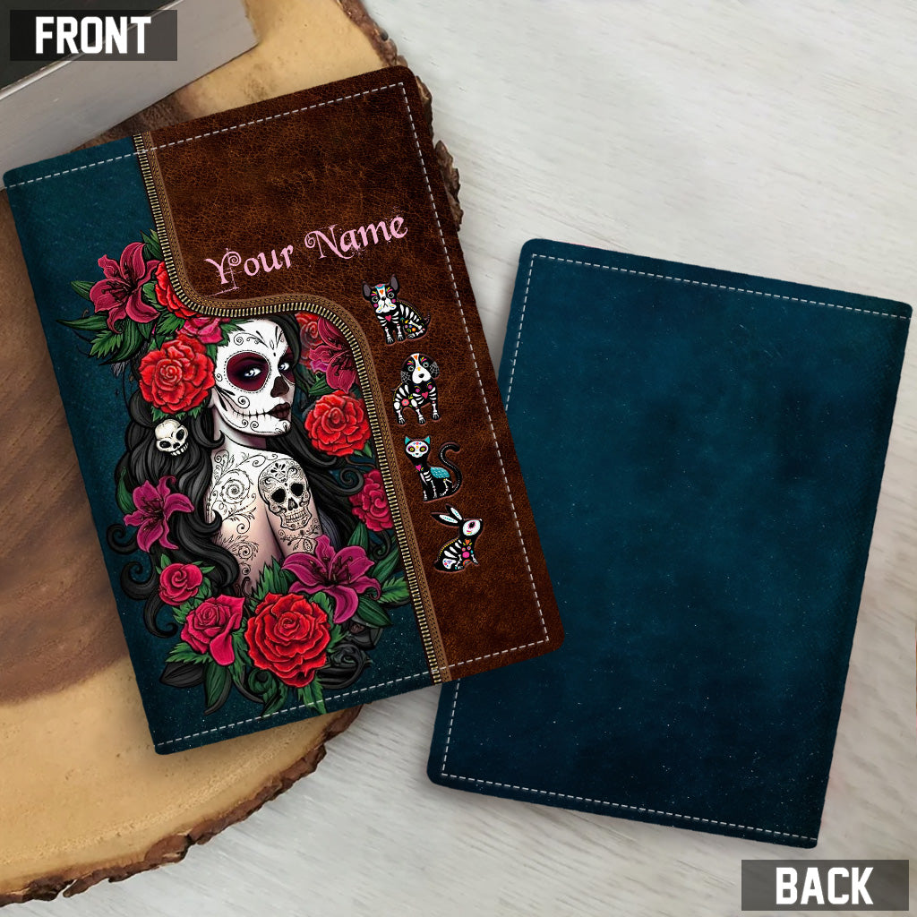 Day Of The Dead - Personalized Latina Women Passport Holder