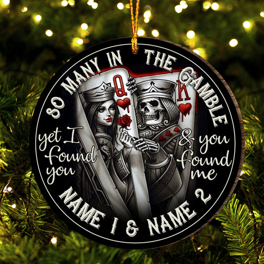 So Many In The Gamble - Personalized Poker Ornament